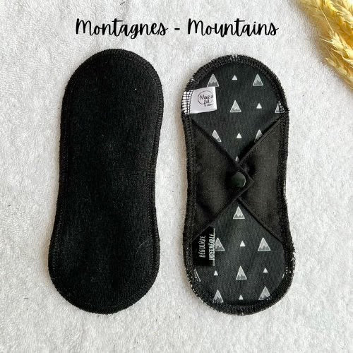 Serviette sanitaire lavable - Régulière courte