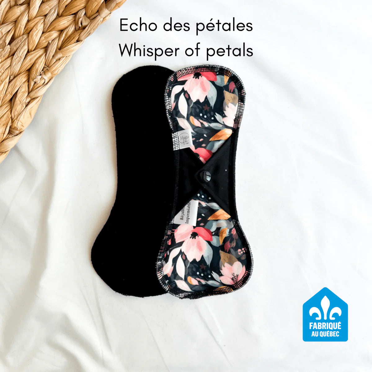 Serviette sanitaire lavable - Régulière longue