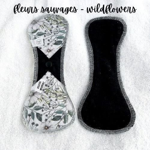 Serviette sanitaire lavable - Régulière longue