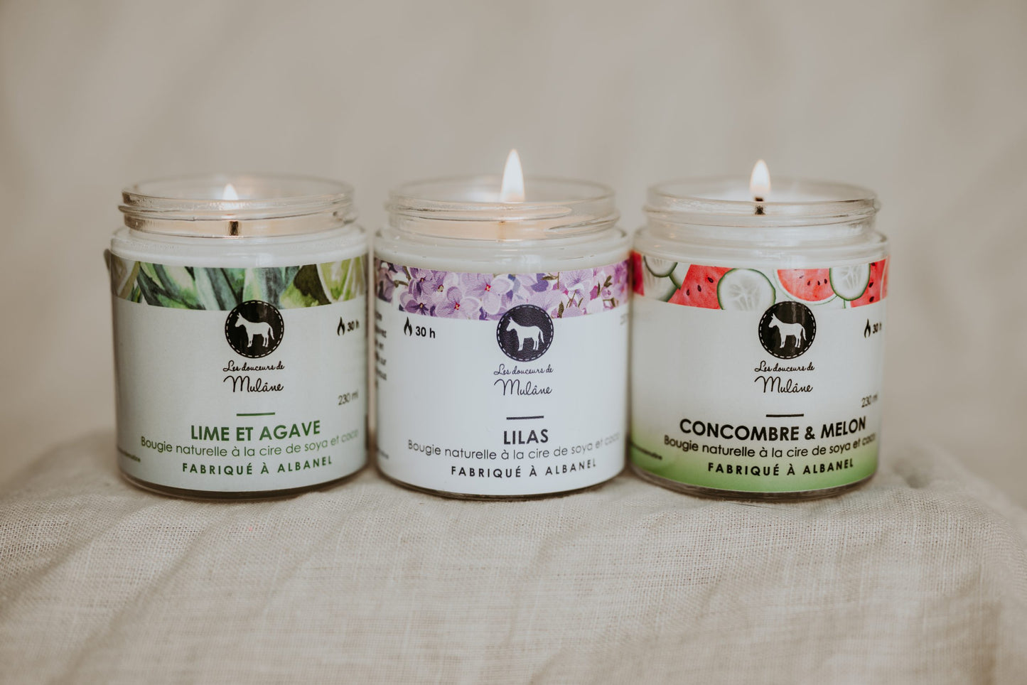 Trio de chandelles