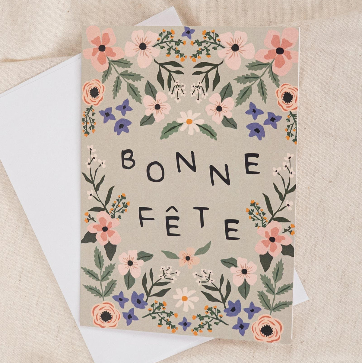 Carte de voeux - Bonne fête Fleurie