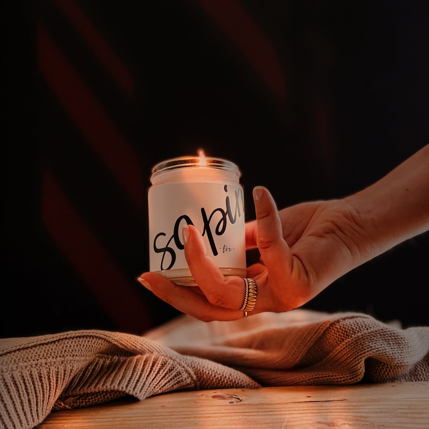 Chandelle de soya - Sapin - À chaque instant