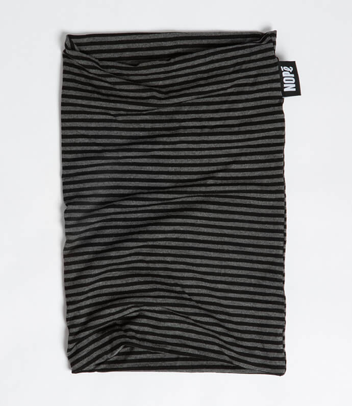 Tube Bambou - RAYÉ GRIS ET NOIR