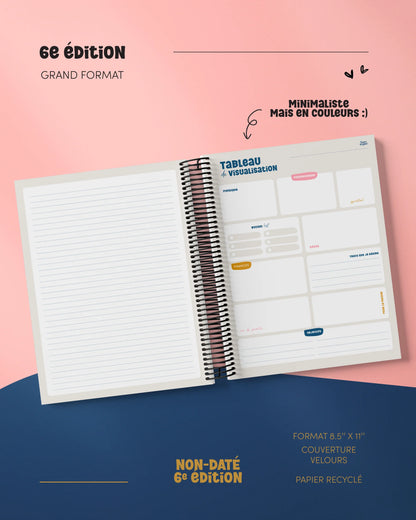 Agenda non daté Papier Latté - 6e édition