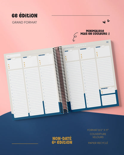Agenda non daté Papier Latté - 6e édition