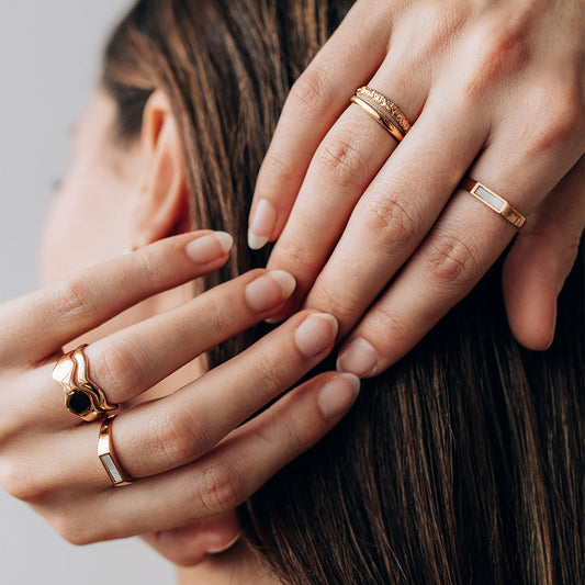 Bague Dopio or