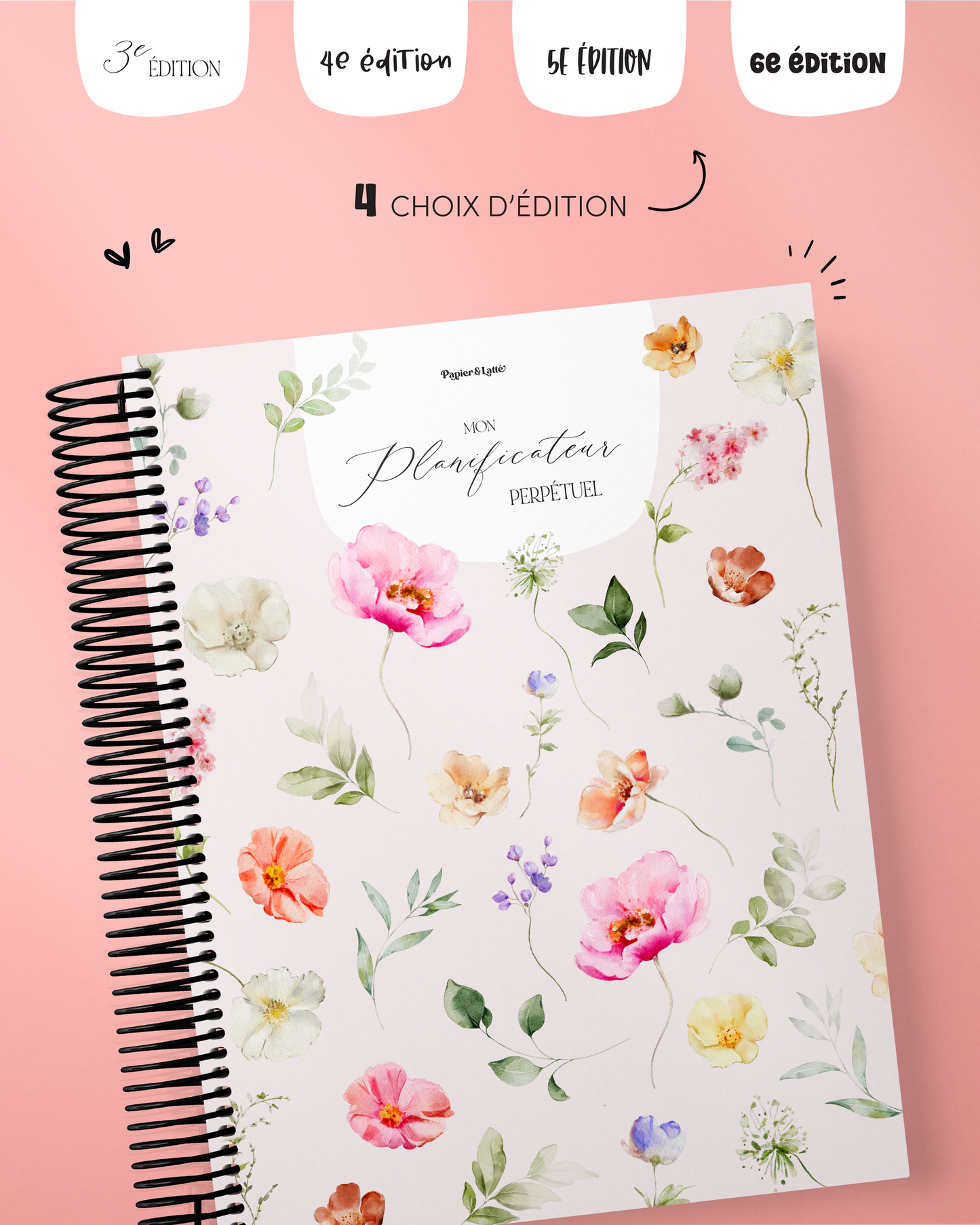 Agenda non daté Papier Latté - 6e édition