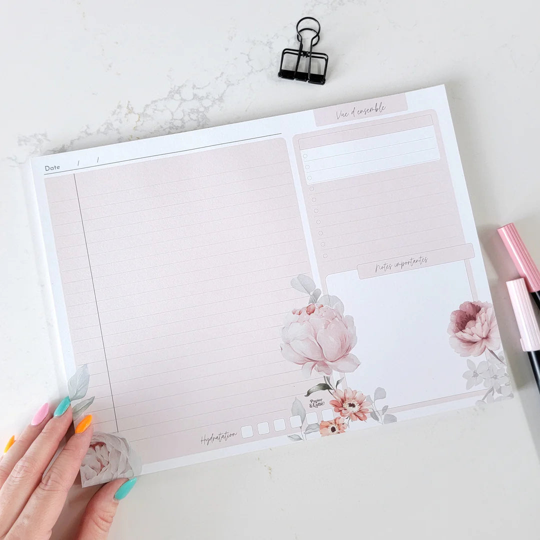 Planificateur de bureau - 26 feuilles