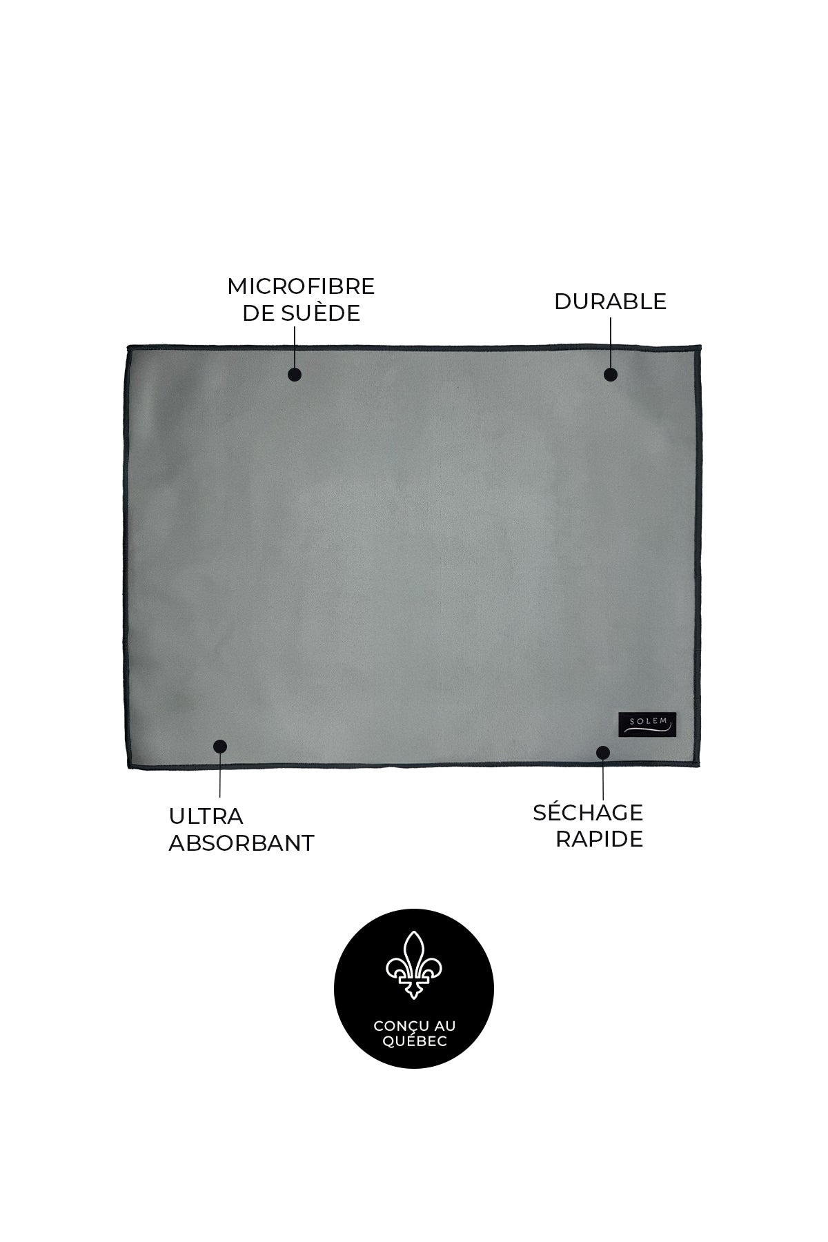 Tapis de séchage pour vaisselle - Fleur de sauge