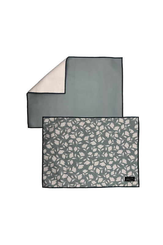 Tapis de séchage pour vaisselle - Fleur de sauge