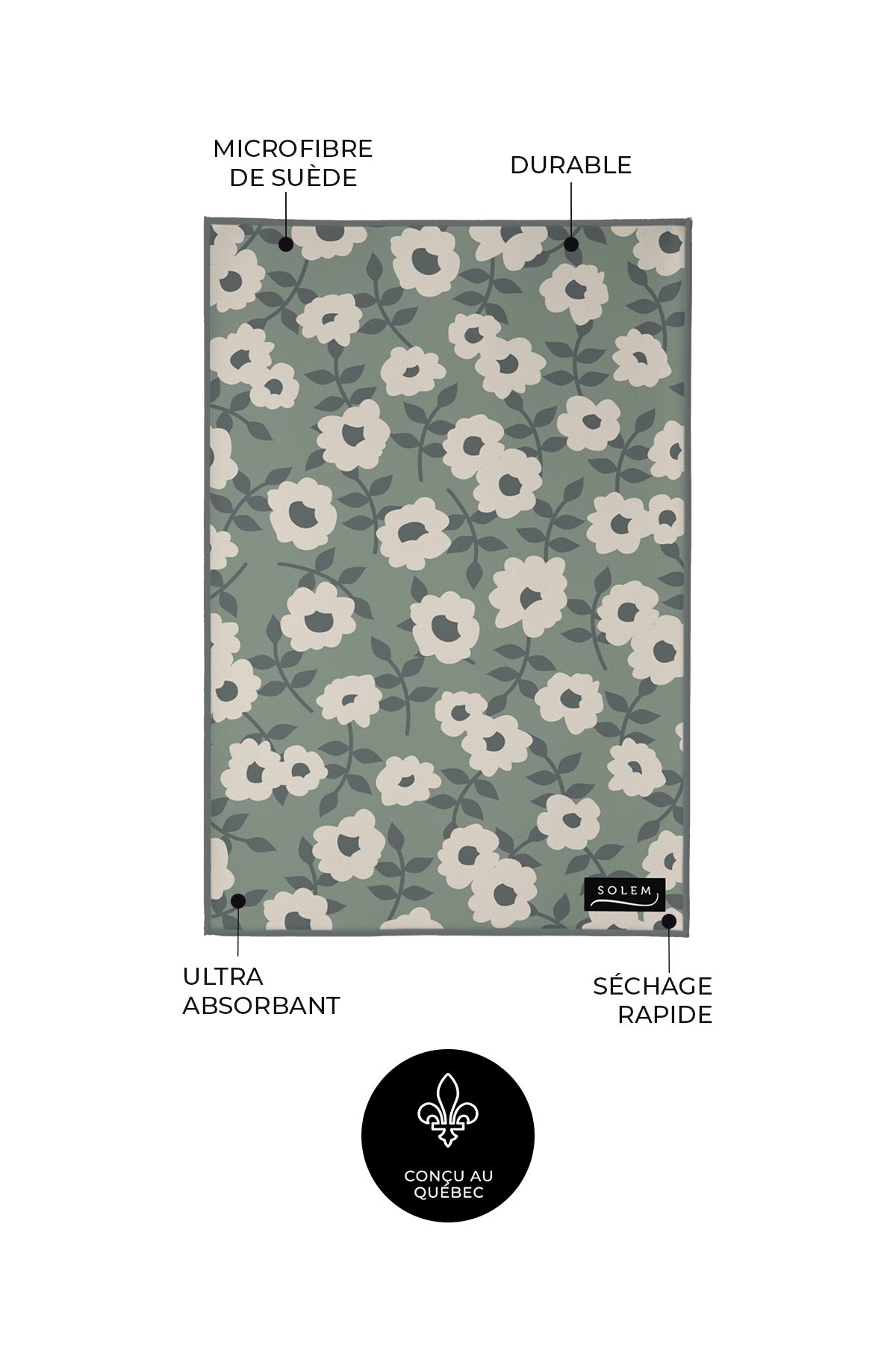 Linges à vaisselle - Herbier sauvage