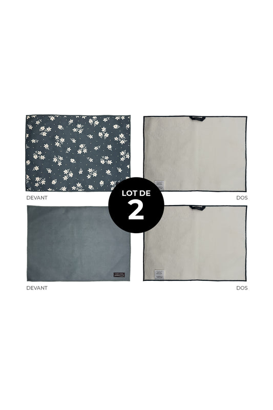 Tapis de séchage pour vaisselle - Ombre florale