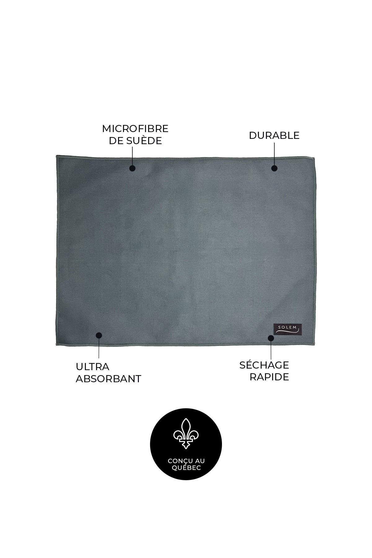 Tapis de séchage pour vaisselle - Ombre florale