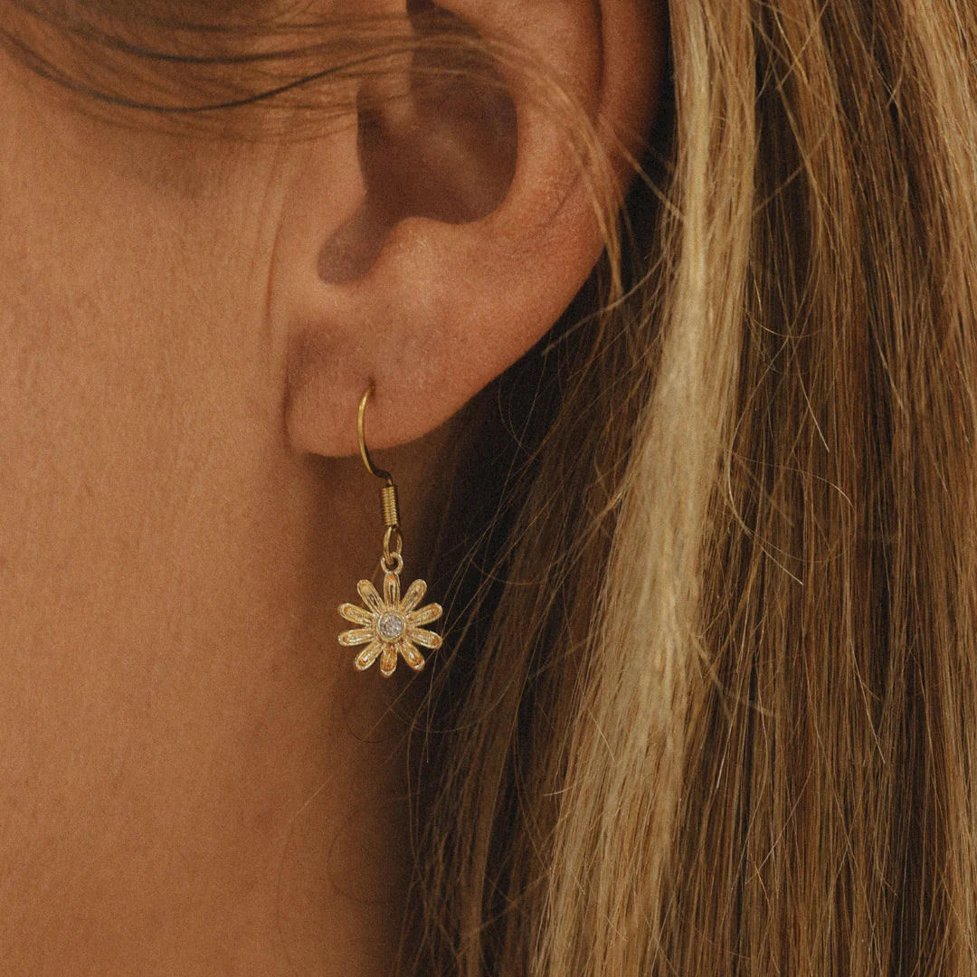 Boucles d'oreilles - Grande marguerite