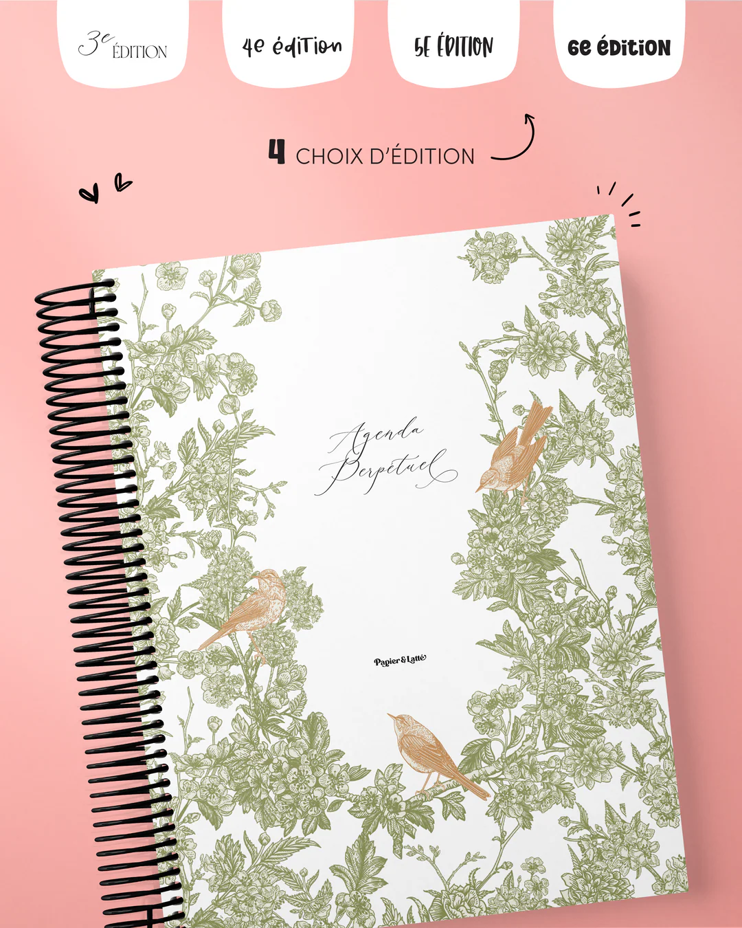 Agenda non daté Papier Latté - 5e édition