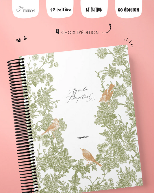Agenda non daté Papier Latté - 5e édition