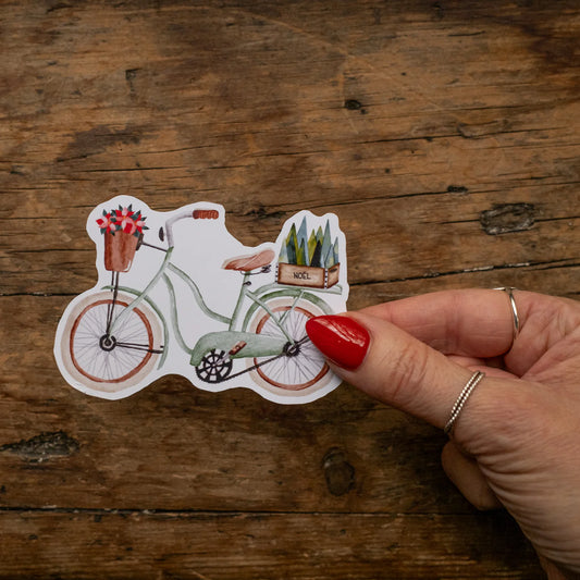 Autocollant vinyle - Livreur de sapins