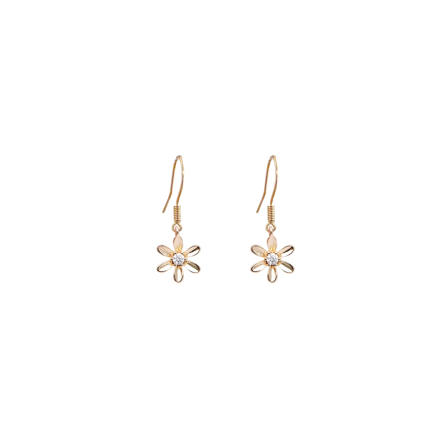 Boucles d'oreilles - Petite marguerite