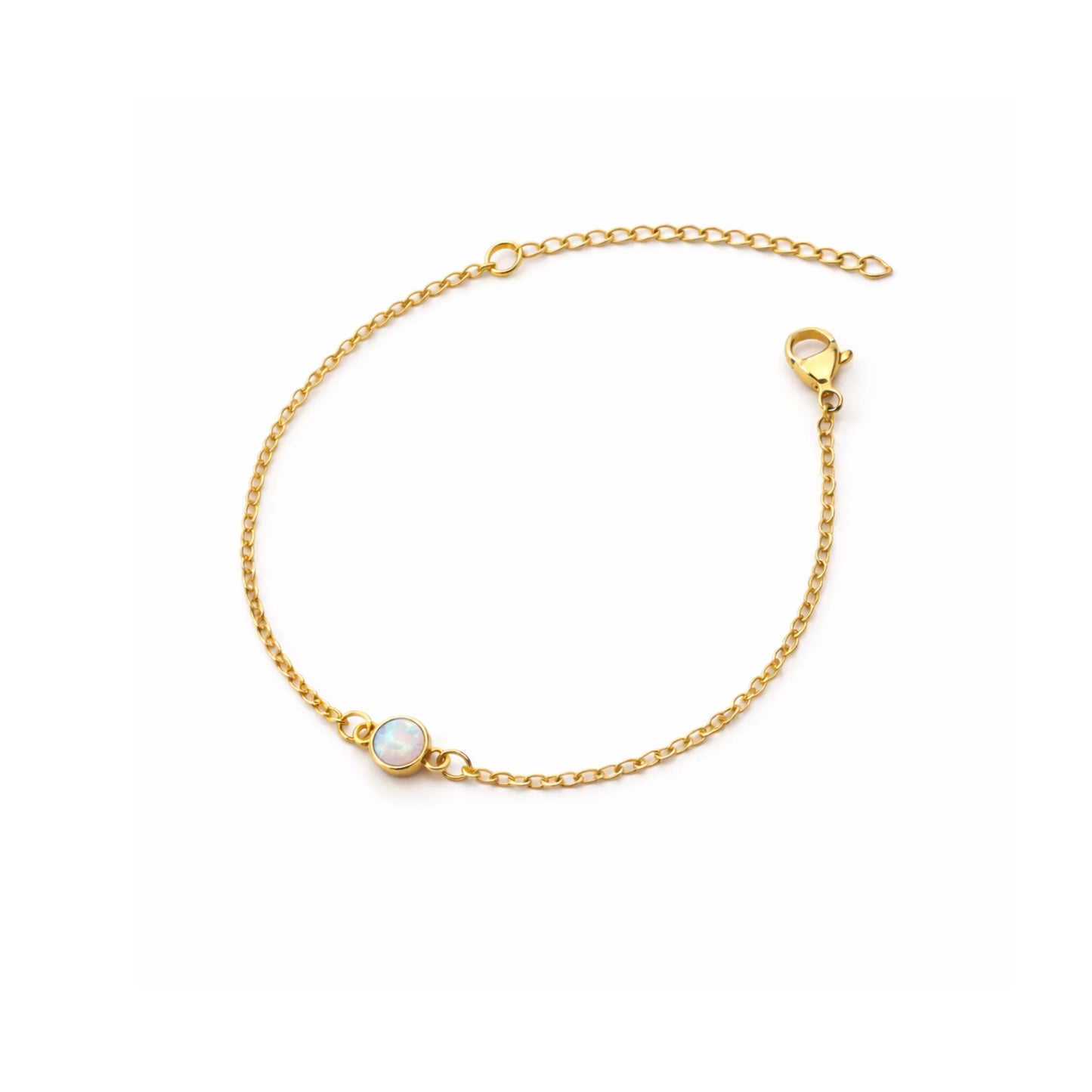 Bracelet opale ronde