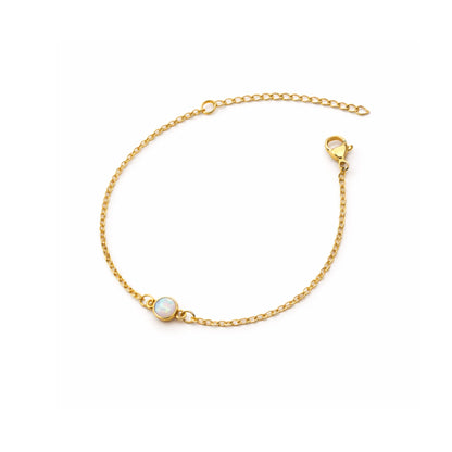 Bracelet opale ronde