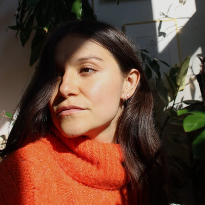 Boucles d'oreilles à tige - Opale