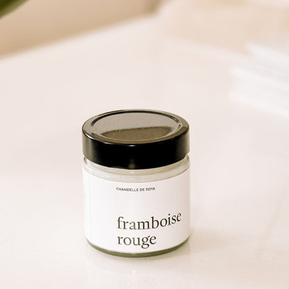 Chandelle de soya Framboise rouge