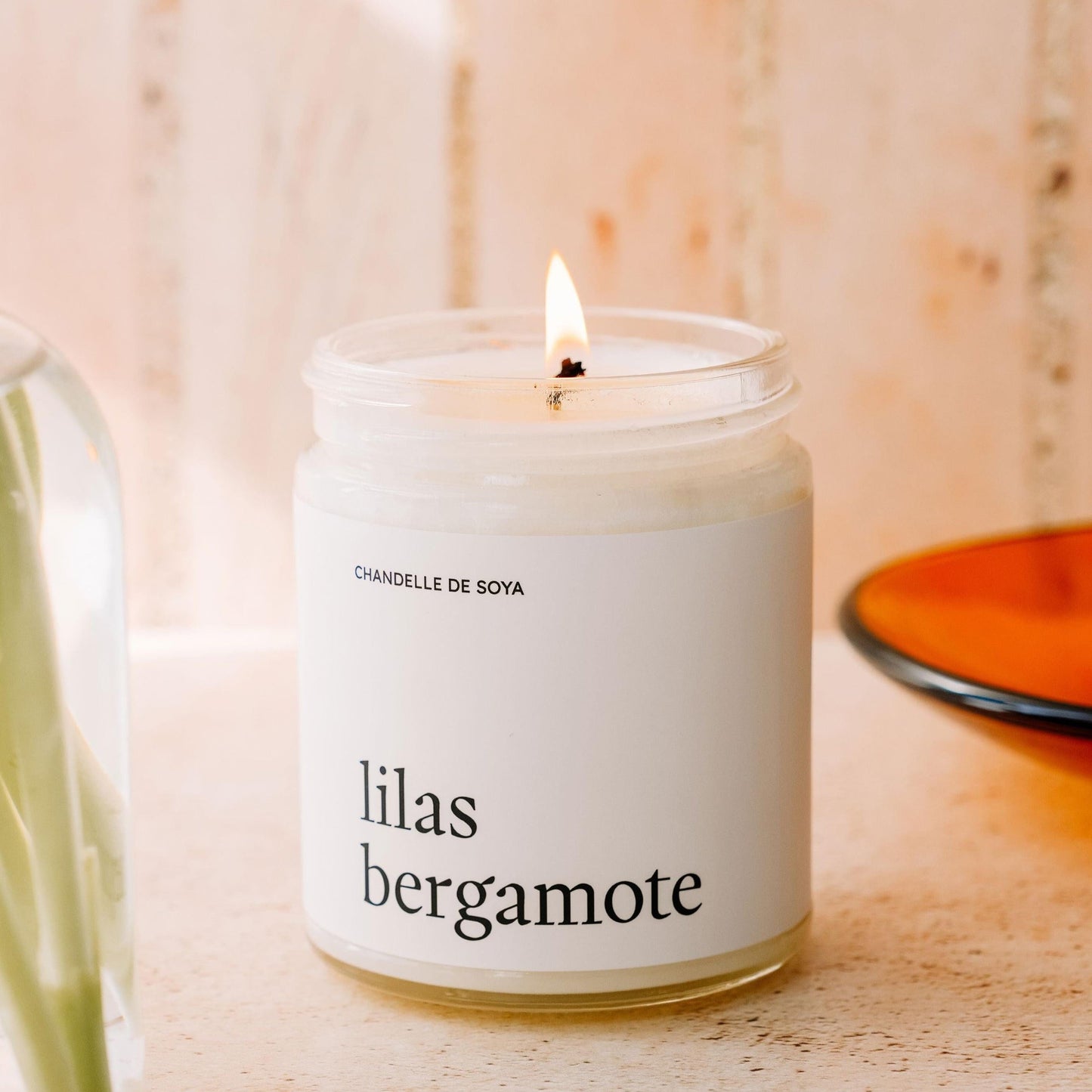 Chandelle de soya - Lilas bergamote