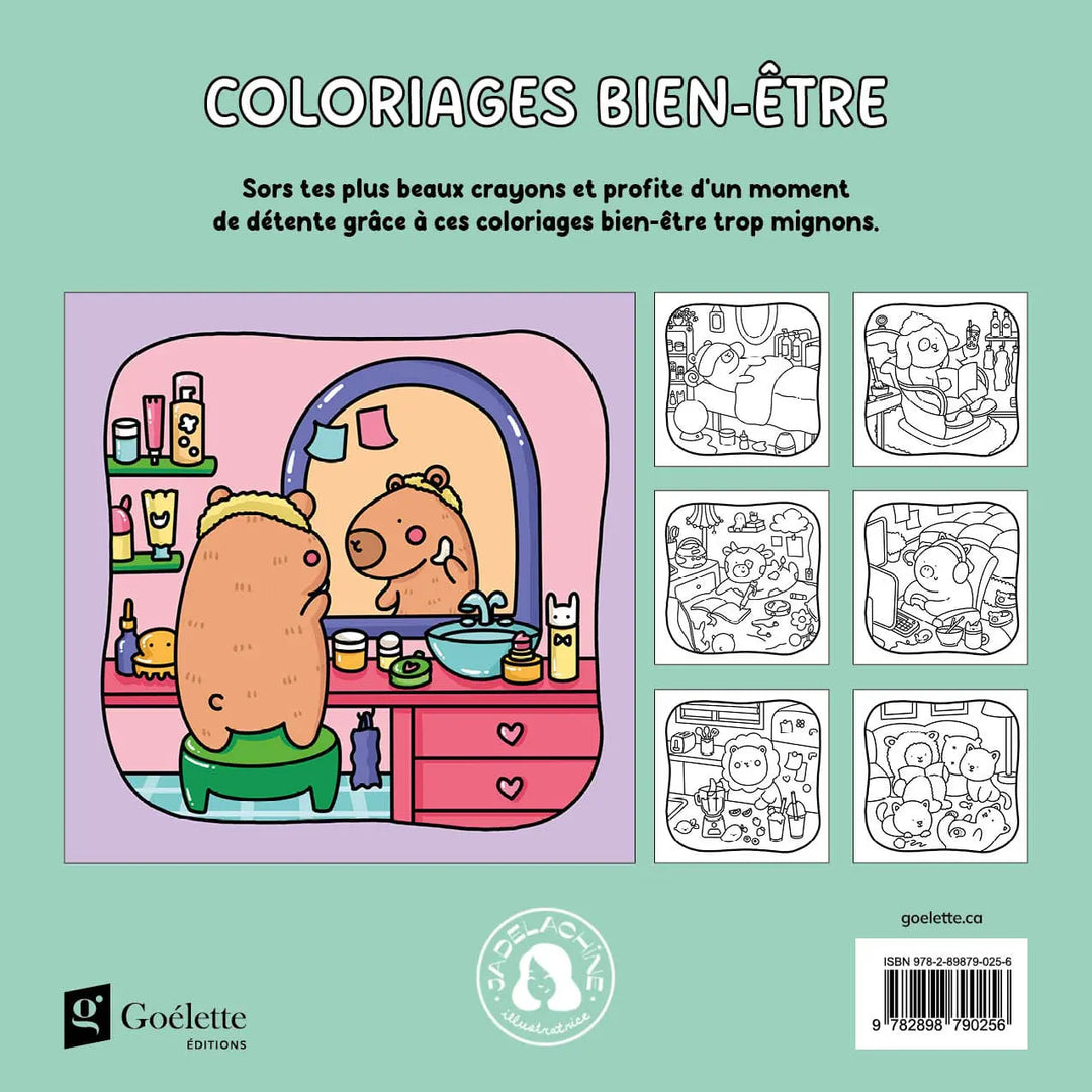 Livre à colorier Jade Lachine - Coloriage bien-être