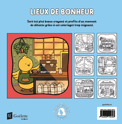 Livre à colorier Jade Lachine - Tome 2  Lieux de bonheur
