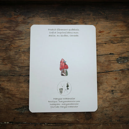 Carte de souhait - Maisons champignons