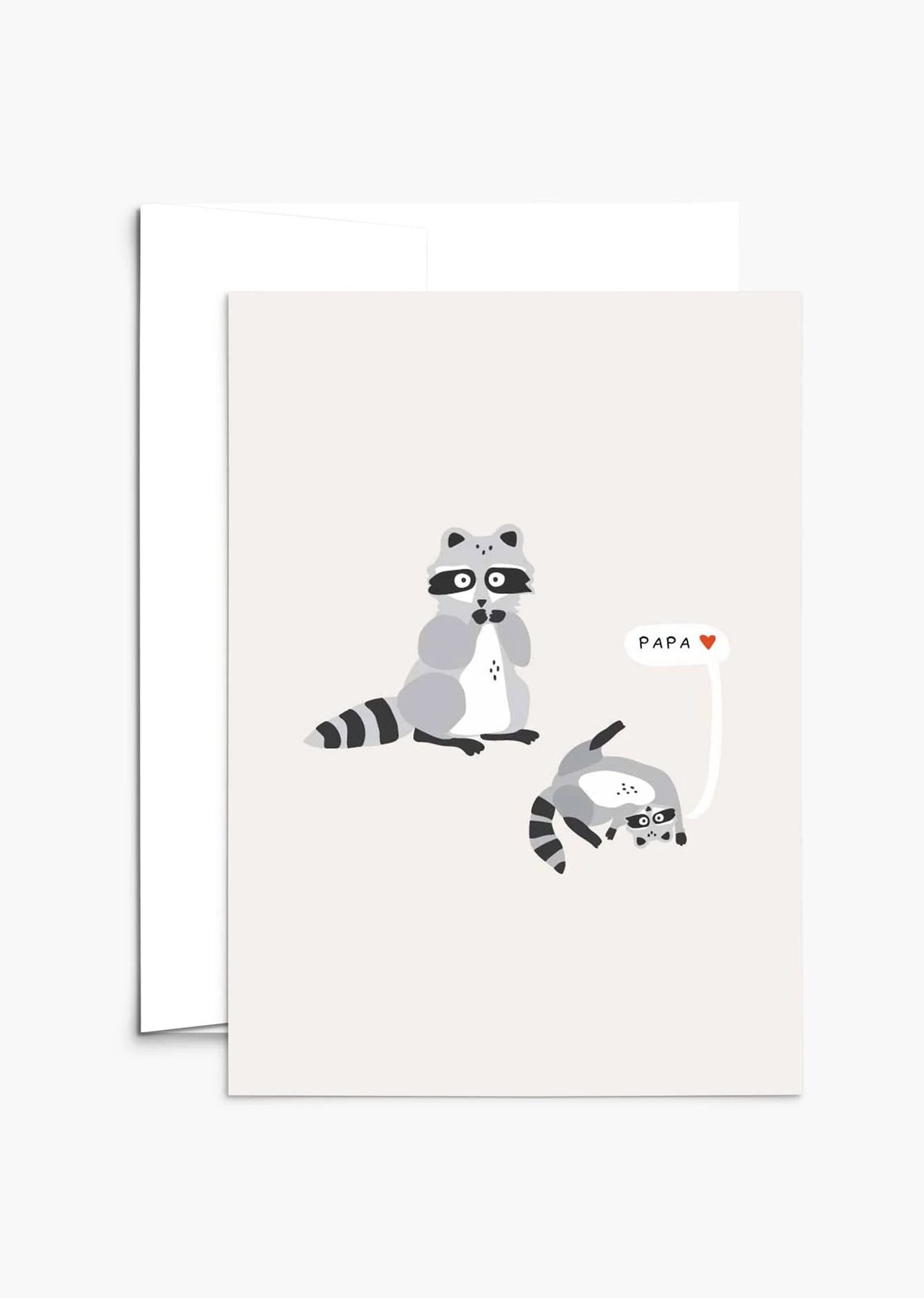 Carte de voeux pour la Fête des Pères - Ratons mignons