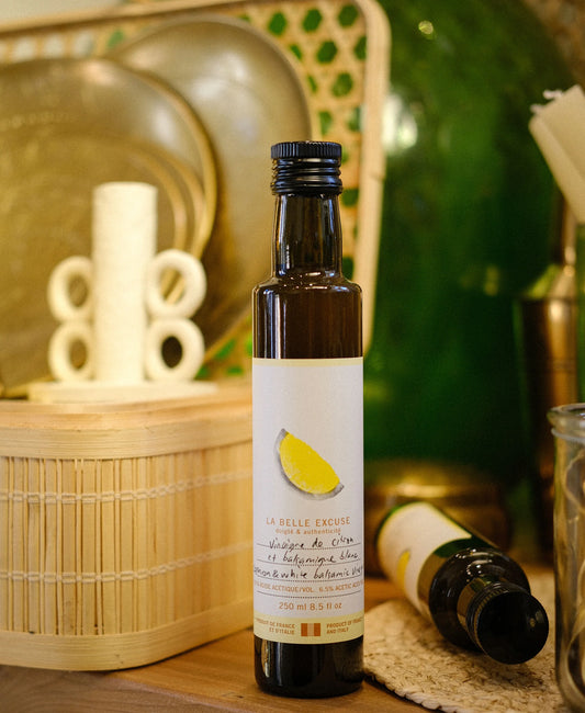 Vinaigre de citron et de balsamique blanc