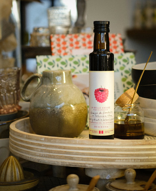 Vinaigre de framboise et de balsamique blanc
