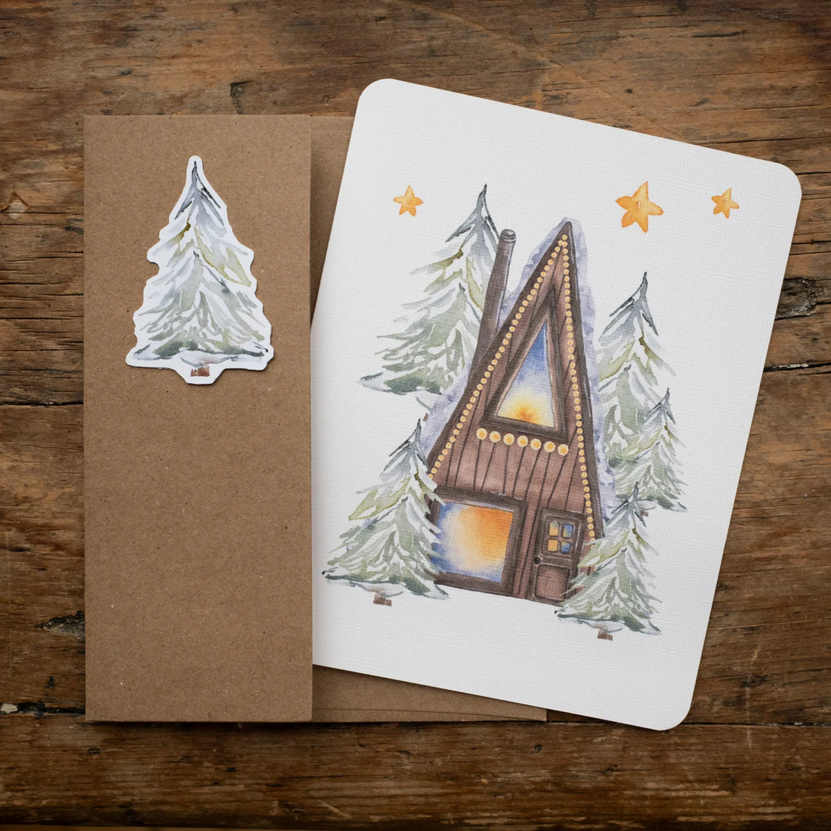 Carte de Noël - Maryse Watercolor