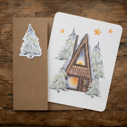 Carte de Noël - Maryse Watercolor