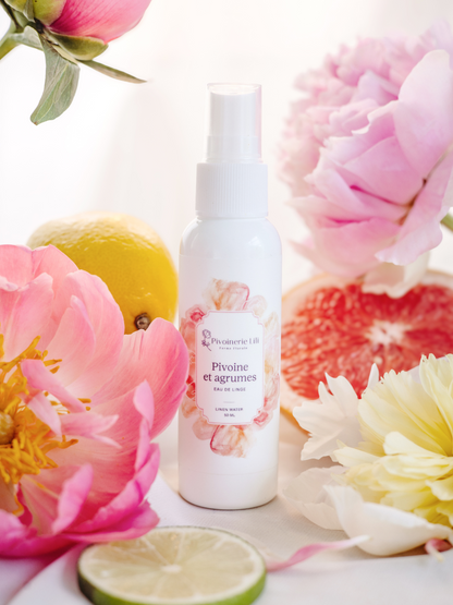 Eau de linge - Pivoine et agrumes
