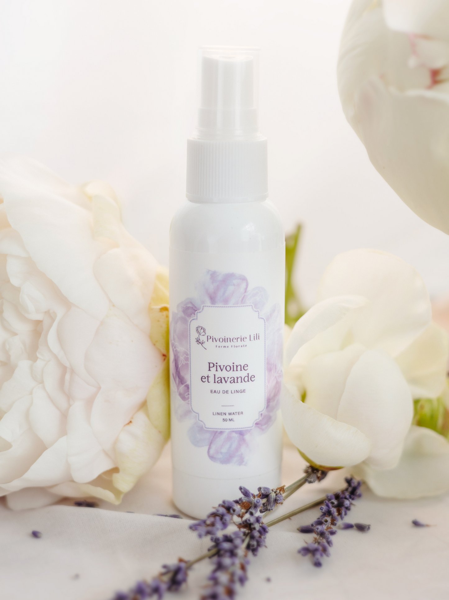 Eau de linge - Pivoine et lavande