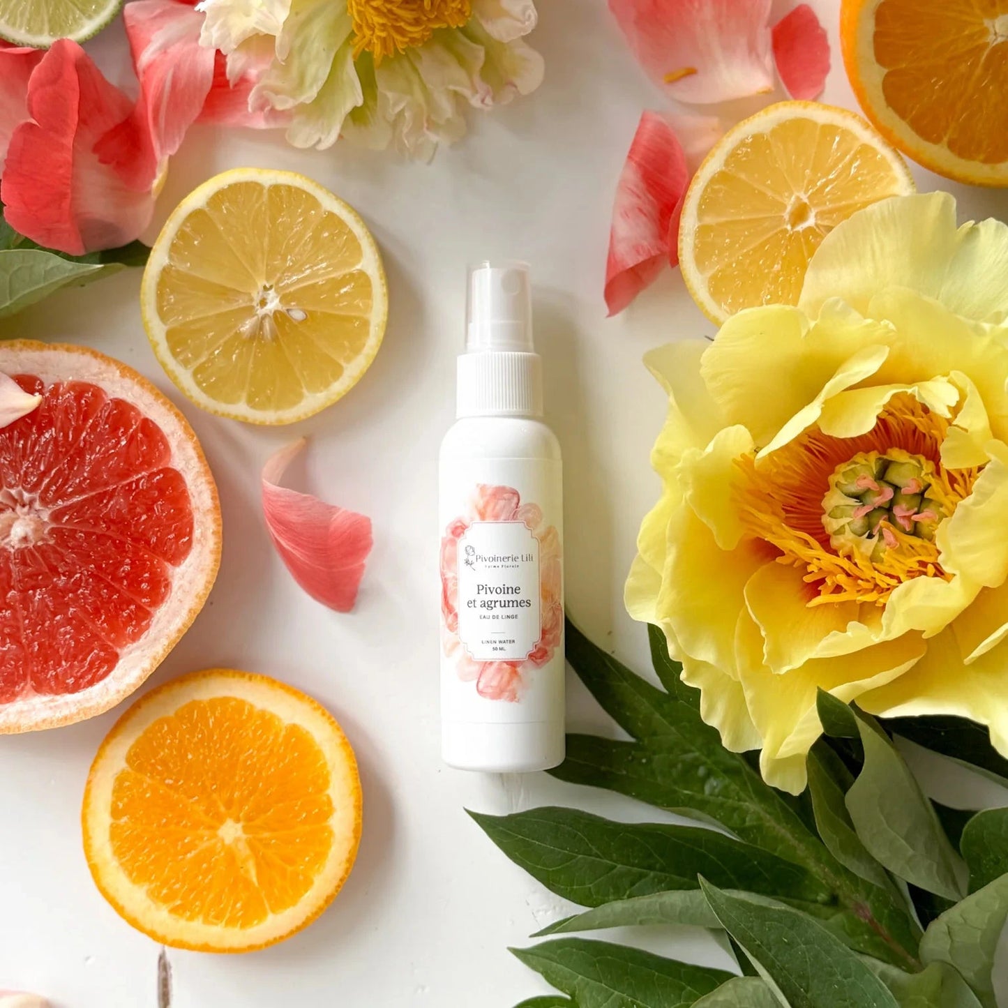 Eau de linge - Pivoine et agrumes