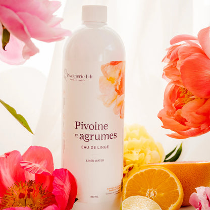 Eau de linge - Pivoine et agrumes