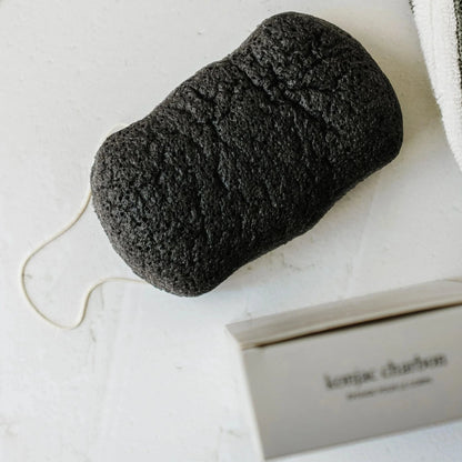 Éponge konjac pour le corps - Charbon