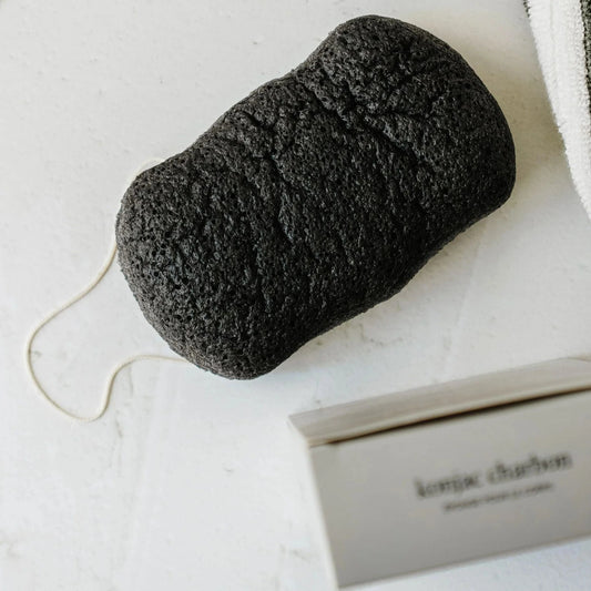 Éponge konjac pour le corps - Charbon
