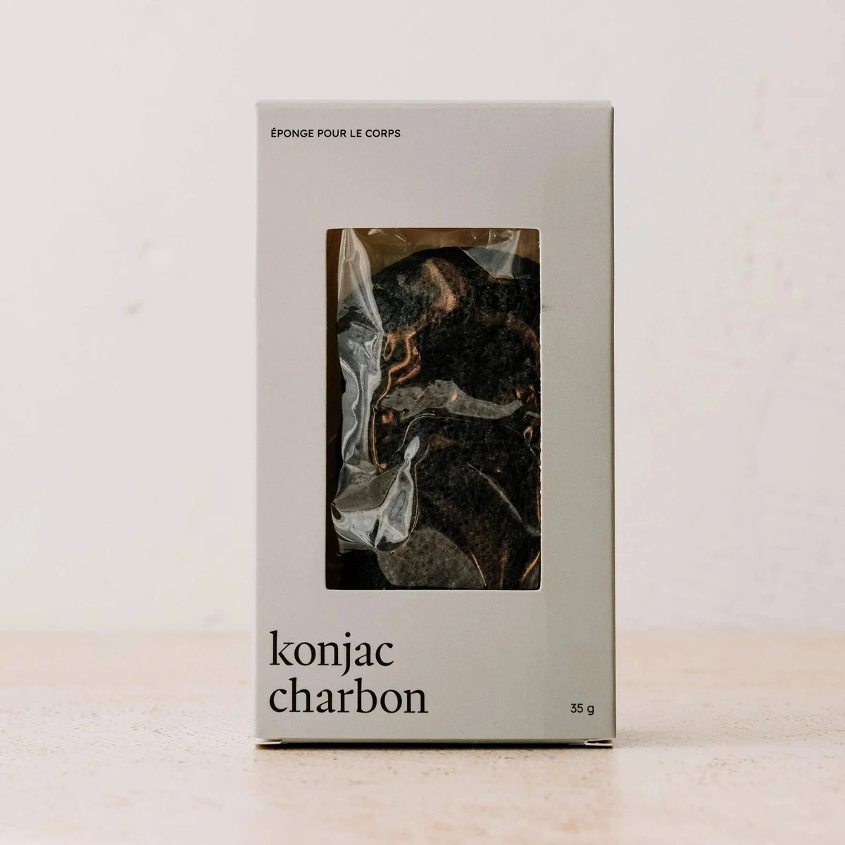 Éponge konjac pour le corps - Charbon