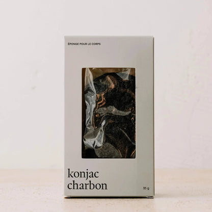 Éponge konjac pour le corps - Charbon