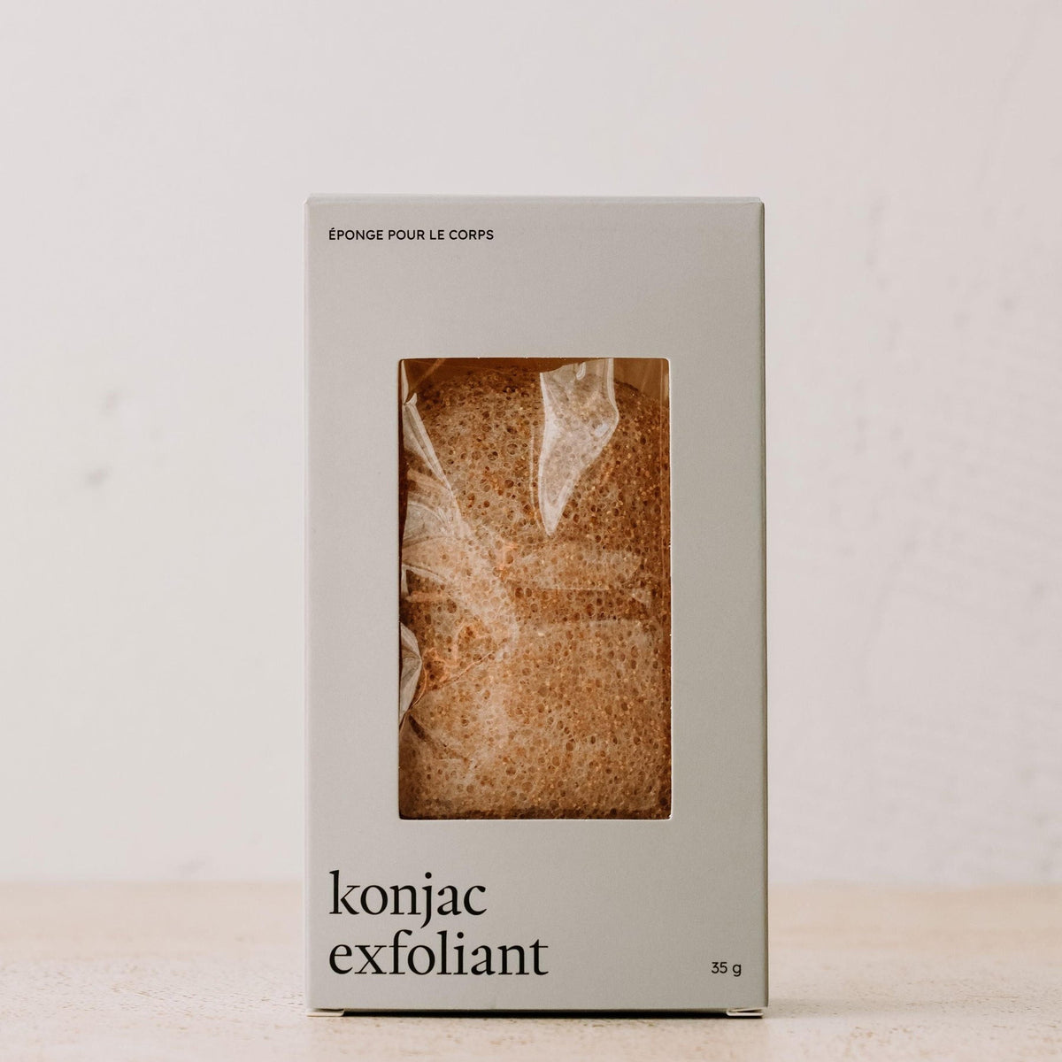Éponge konjac pour le corps - Exfoliante