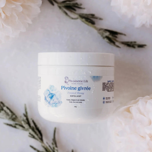 Exfoliant Pivoine givrée - Corps visage et cuir chevelu