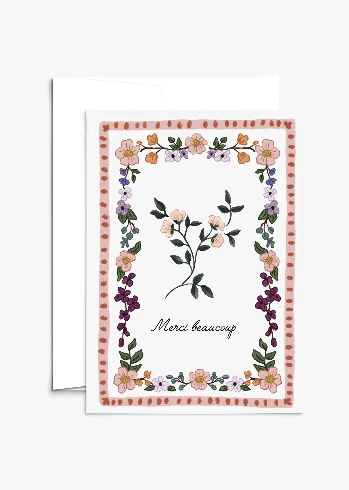 Carte de voeux - Merci beaucoup Vintage