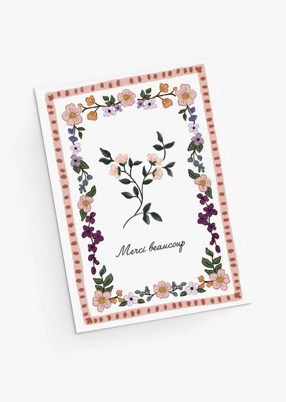 Carte de voeux - Merci beaucoup Vintage