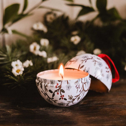 Boule de Noël - Fleur d'hiver