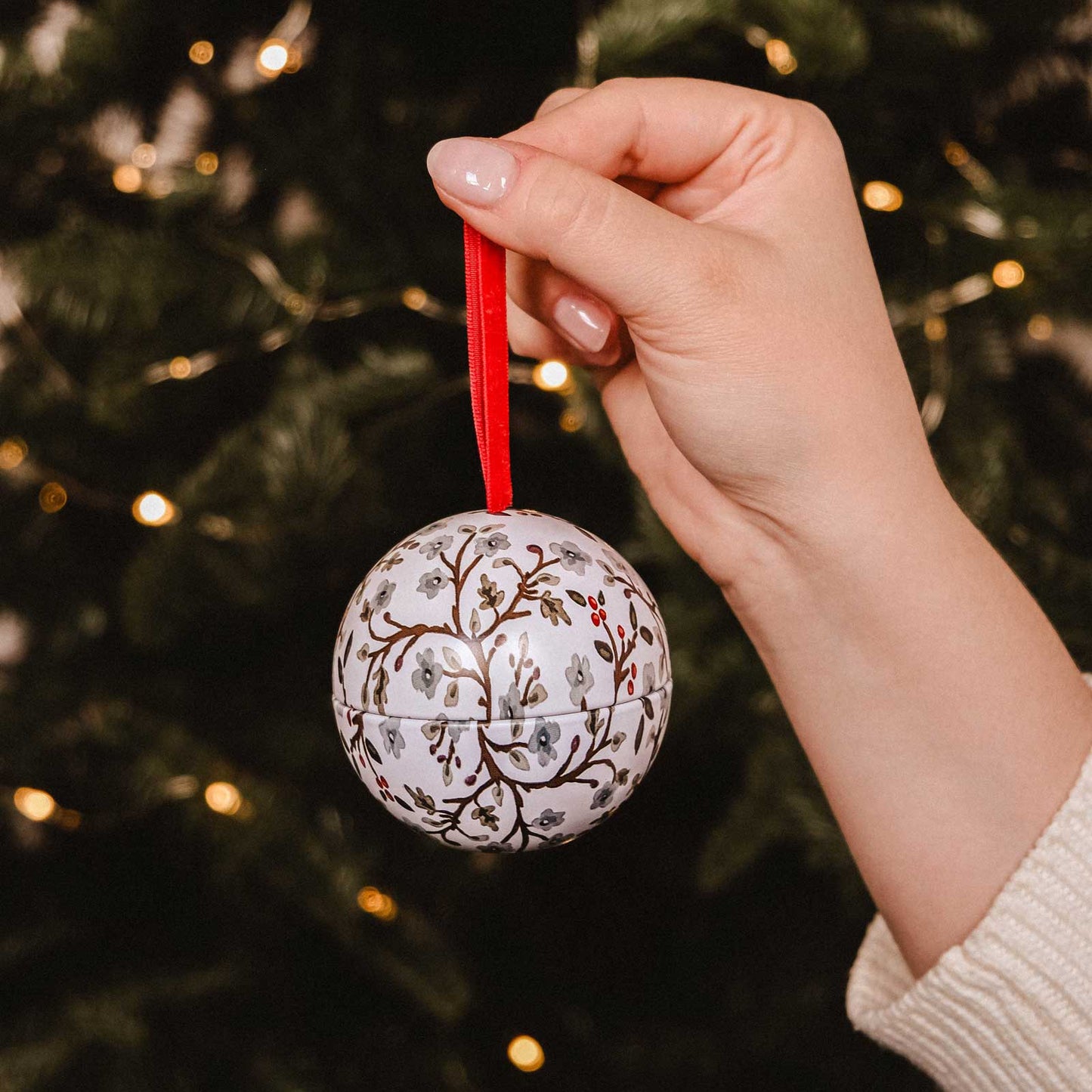 Boule de Noël - Fleur d'hiver