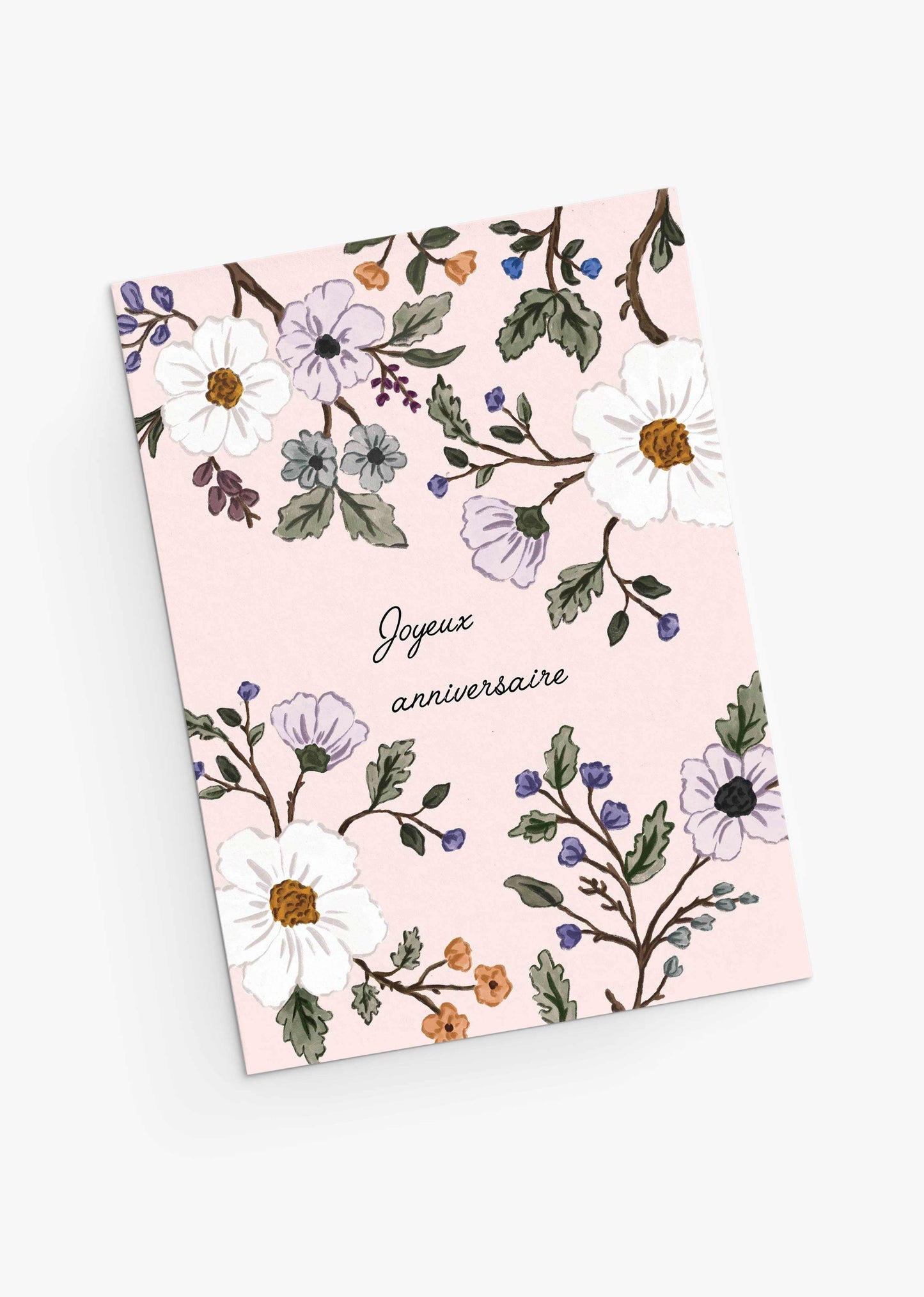 Carte de voeux - Joyeux anniversaire Floral